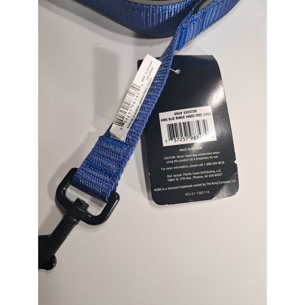 KONG Blue 6ft Hands Free Bungee Dog Leash Shock Absorbing NWT - Picture 4 of 5